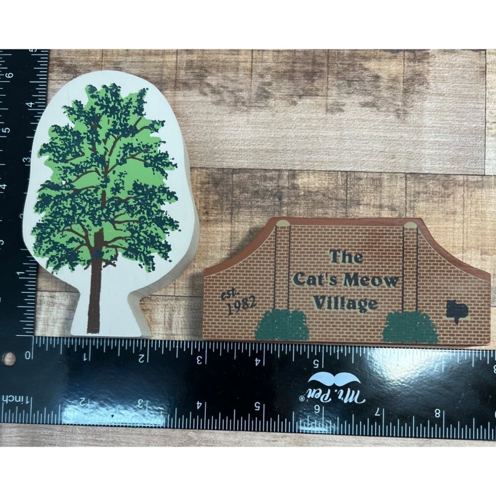 The Cats Meow Village Wooden Shelf Sitter Collectible Figurine